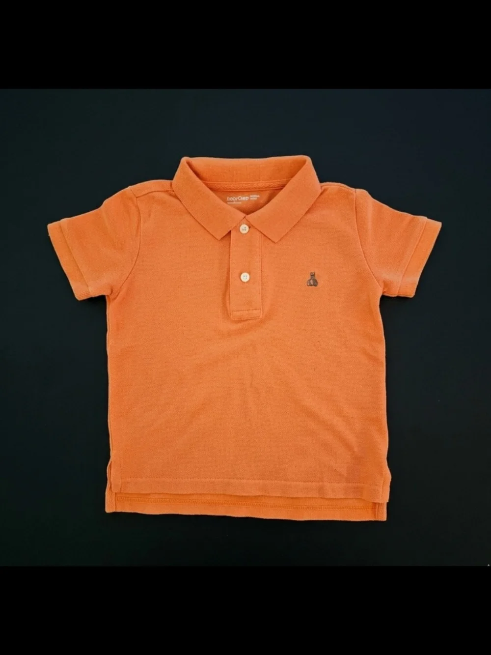 BabyGap Toddler Boy Orange Pique Polo Shirt Size 2T VGUC